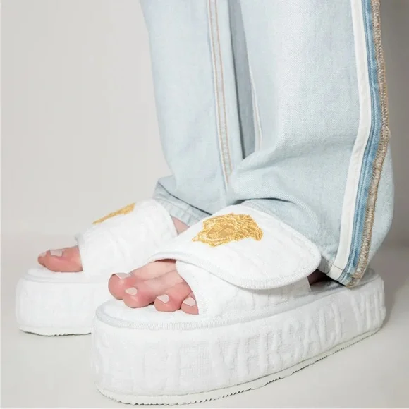 Versace Medusa Head platform slippers Sz 45 Versace | Shoes | Versace Medusa Head Platform Slippers In  main image 2